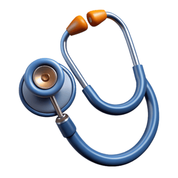 dramatic traditional Stethoscope with Dual Heads Transparent Background authentic png