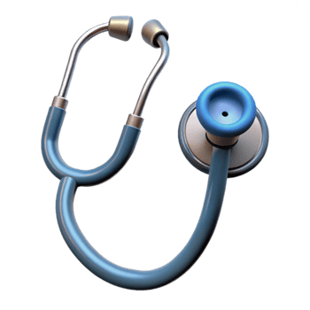 serene creative Stethoscope with Dual Heads Transparent Background premium png