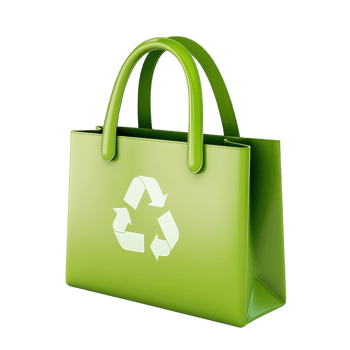 Eco Friendly Shopping Bag on transparent background. png