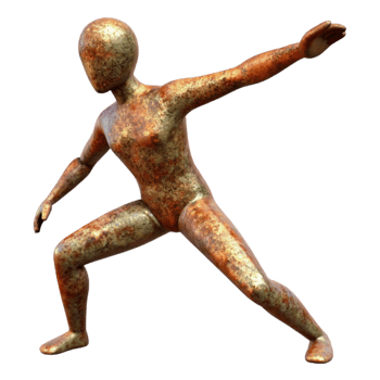 elegant contemporary Stretching Figure Silhouette Transparent 4K png