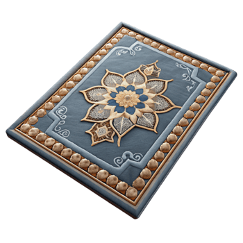 impressive traditional Stylish Floor Rug with Geometric Pattern Transparent Background authentic png