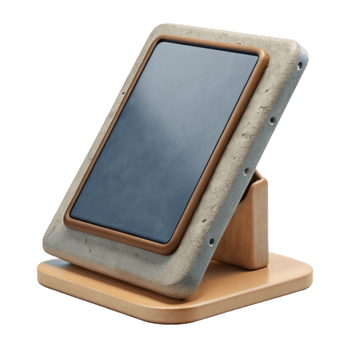 magnificent rustic Tablet with Stand Top View on Transparent Background exclusive png