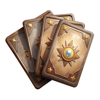 wonderful traditional Tarot Cards Deck Spread Transparent Background detailed png