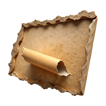 stunning artistic Torn Paper Edge Cutout with Rough Texture professional png