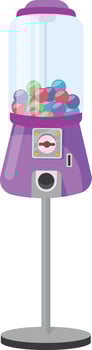 Purple Spiral Candy Dispenser vector