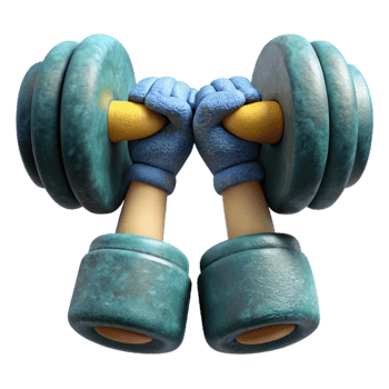 serene modern Weightlifter Chalked Hands Close Up Transparent Background high resolution png