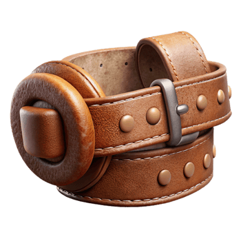 wonderful creative Weightlifting Belt Leather Texture Isolated authentic png