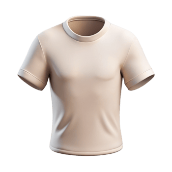 elegant minimalist White Cotton T-shirt Mockup Flat Lay Isolated genuine png