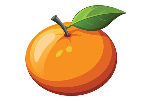 A orange fruit illustration in Adobe Illustrator. vector