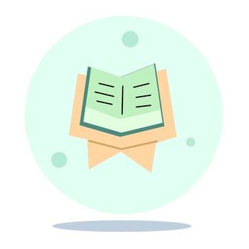 Al-Quran Elements in open position with table for Ramadan Kareem, Eid Mubarak, Happy Iftar, Eid al Adha, and Eid al Fitr decoration. Islamic religious flat icon illustration vector