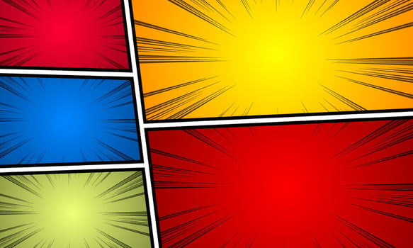 Pop art style comic background. Colorful vector