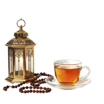 Islamic prayer and tea png