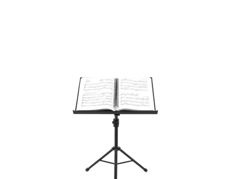 Audio book on stand isolated on transparent background png