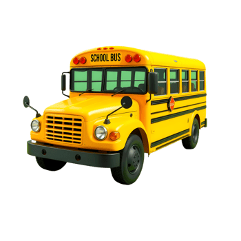 School Bus Isolated Transparent Background png