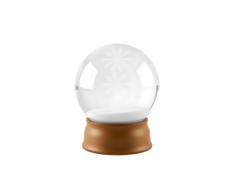 Snow globe isolated on transparent background png