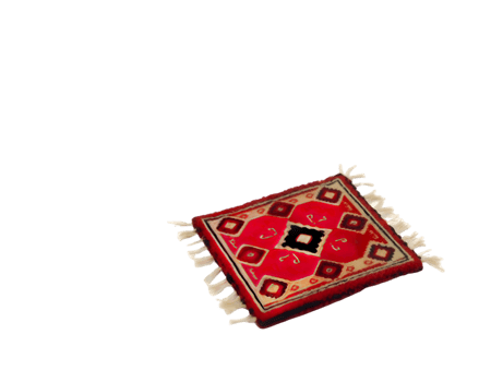Prayer rug isolated on transparent background png