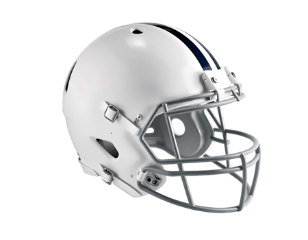 American football helmet isolated on transparent background png