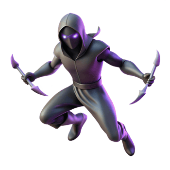 vibrant modern 3D Render Ninja Warrior in Action original png