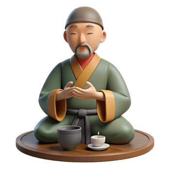 impressive modern 3D Render of a Serene Tea Ceremony professional png