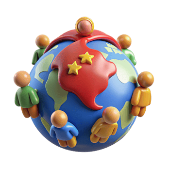 wonderful artistic Global Unity 3D Illustration original png