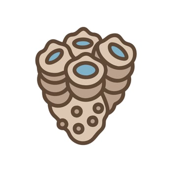 Dynamic Barnacle for Aquatic Designs vector