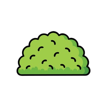 Vibrant Bush Illustration for Nature Projects vector