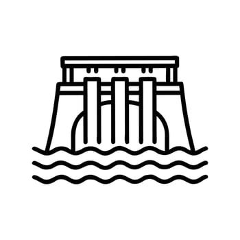 EcoFriendly Hydropower Energy Source vector
