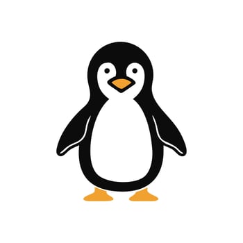 Majestic Penguin in Frozen Landscape vector
