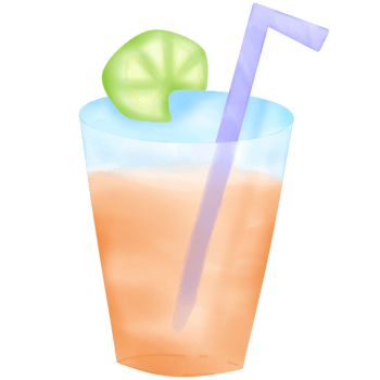 Orange Juice Glass, a Refreshing Summer Drink png