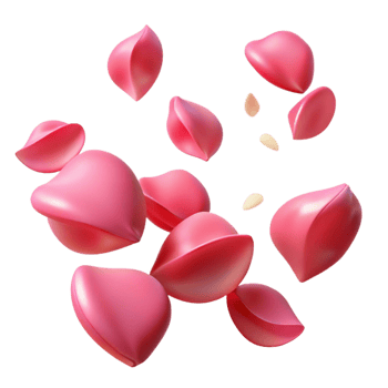 vibrant classic Pink Petals 3D Illustration exclusive png