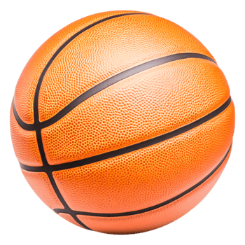 closeup of a Textured Basketball png