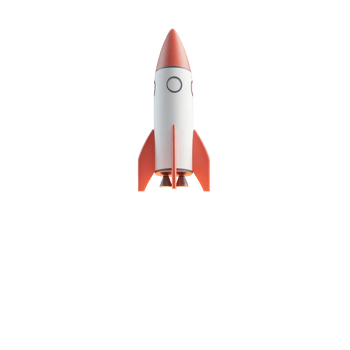 A rocket launches into space, representing innovation in business and tech startups, A rocket going to the moon, Business startup and business growth concept png