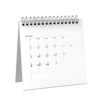 Table calendar for September displayed against a clean transparent background showing the months layout and dates, table calendar 2025 september isolated on transparent background png