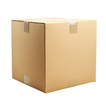 Closed cardboard box isolated on a transparent background for packaging, shipping, or storage activities in a simple, clean setting, Closed cardboard box isolated on transparent background png