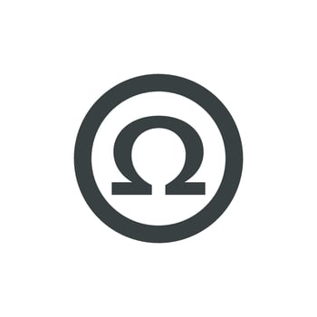 Omega Sign Logo Template Illustration Design. EPS 10. vector