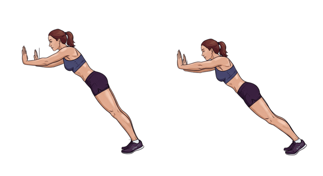 A woman doing push ups on a transparent background png
