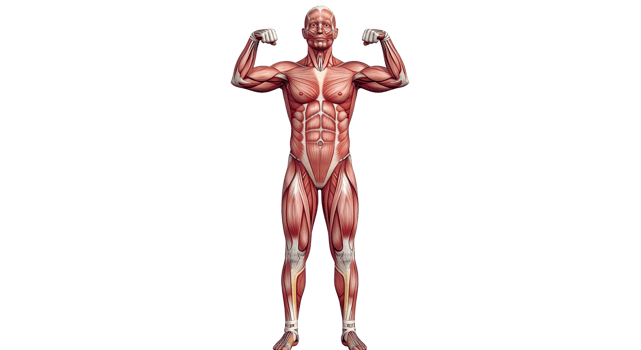 The muscles of the male body png