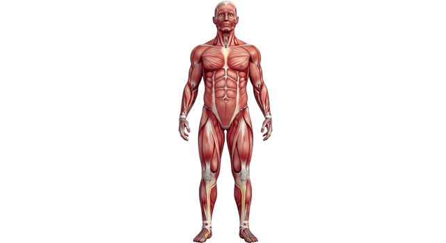 The muscles of the human body png
