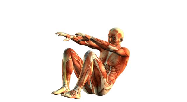 An image of a man sitting on his knees png