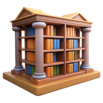 wonderful rustic 3D Model Classic Bookcase Illustration original png