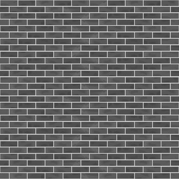 Seamless black brick wall backgrond vector