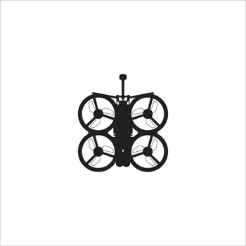 Round drone figure vector