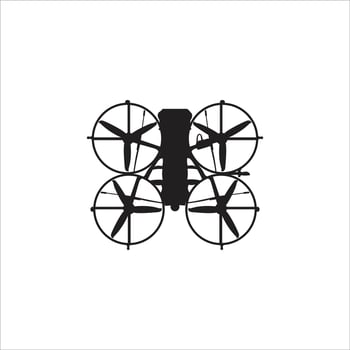 Drone website icon vector