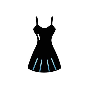 Stylish Cocktail Dress Concept for Formal Events vector