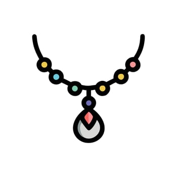 Stylish Necklace Illustration for Jewelry Lovers vector
