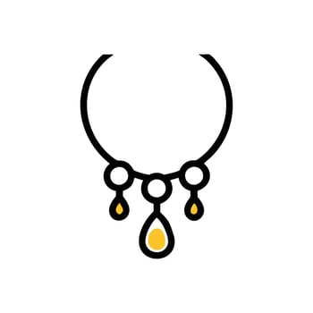 Unique Necklace for Creative Designs vector
