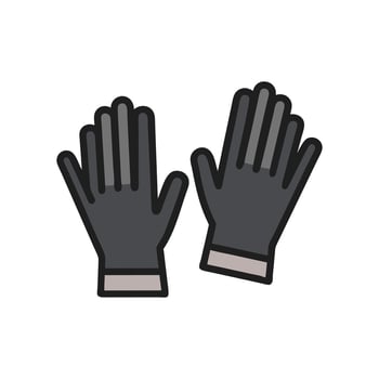 Chic Opera Gloves Design for Elegant Fashion vector