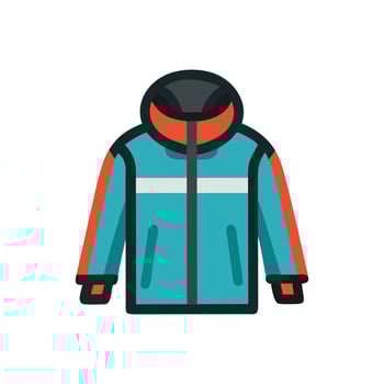 Unique Ski Jacket for Creative Designs vector
