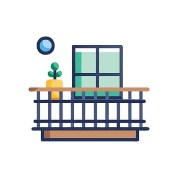 Icon Representing Balconies for Architecture vector