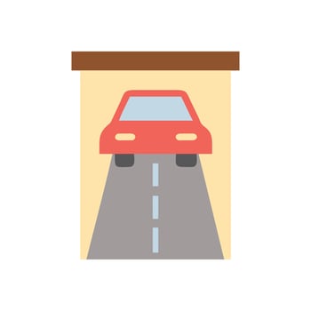 Driveway Icon for Property Design vector
